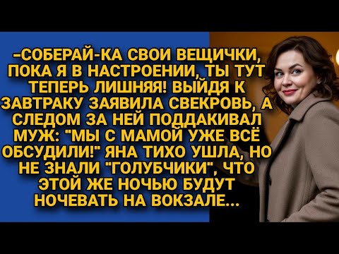 Видео: Муж поддержал, когда мать утром выгнала невестку, но ночью оба куковали на вокзале...