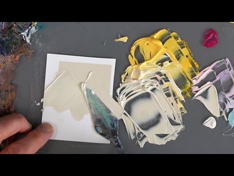 Видео: Подбор менее очевидных цветов. Смешивание цветов с акриловыми красками для начинающих.