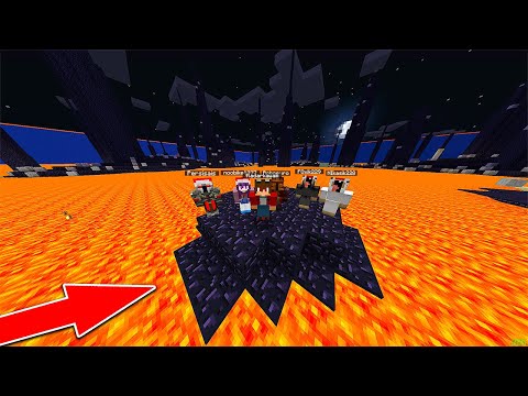 Видео: Глупцы выживают в океане лавы - Майнкрафт