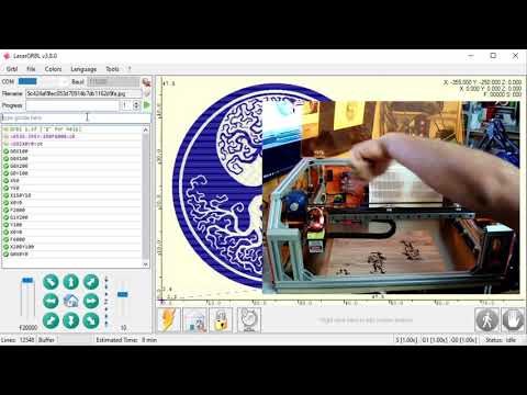 Видео: Учебное пособие LaserGRBL — Кнопки