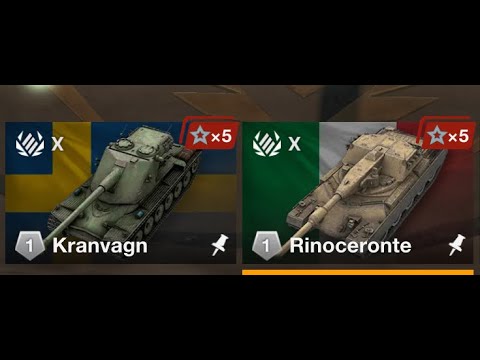 Видео: Kranvagn vs Rinoceronte | чья ДОЗАЯрядка круче #wotblitz