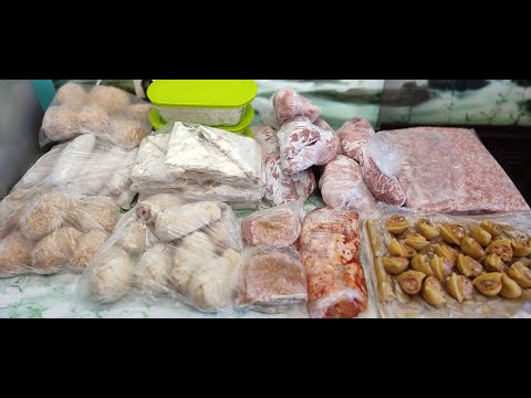 Видео: Заготовка мясных полуфабрикатов в морозилку / Preparation of semi-finished meat products