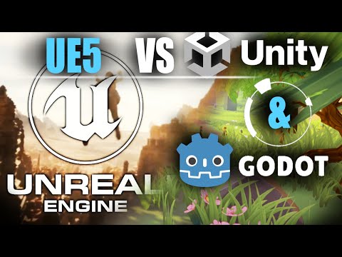 Видео: Изучаем UE5 против UNITY и GODOT