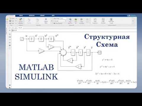 Видео: Как в MATLAB Simulink смоделировать структурную схему дифференциальных уравнения