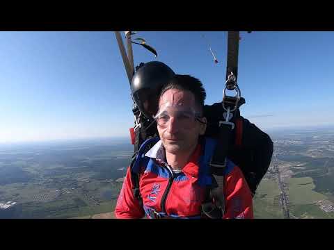 Видео: Прыжок с парашютом в тандеме. Аэродром Сиворицы, близ Гатчины. 28.06.2020
