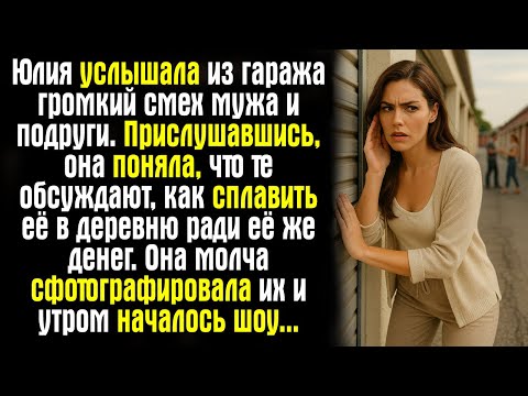 Видео: Юлия услышала из гаража громкий смех мужа и подруги. Прислушавшись, она поняла, что те обсуждают...