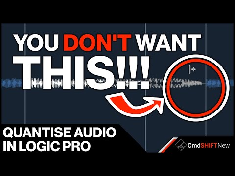 Видео: Как квантовать аудио в Logic Pro… ГИБКО ИСПОЛЬЗУЙТЕ ВРЕМЯ, как профессионал!