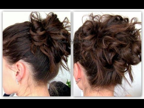 Видео: Небрежен летен кок с къдрици - видео урок