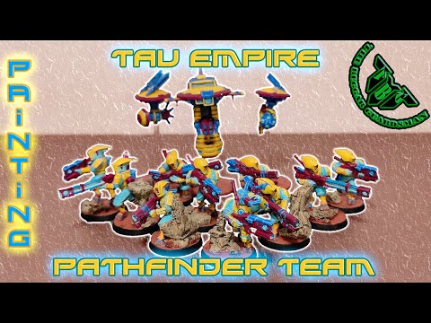 Видео: Tau Empire PATHFINDER TEAM Painting, или снова красим Тау!