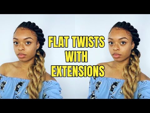 Видео: Плоские завитки с наращиванием | FEED IN TWISTS + Обзор волос Xtrends (Обзор волос на AliExpress)