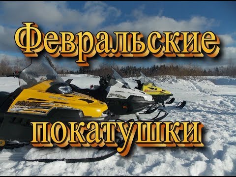 Видео: Февральские покатушки. Снегоход Тайга 500.
