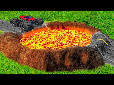 Видео: СУПЕРКАР ПЕРЕЛЕТЕЛ ОГРОМНУЮ ЯМУ С ЛАВОЙ в ГТА 5 ОНЛАЙН (GTA 5 ONLINE)