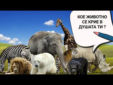 Видео: КОЕ ЖИВОТНО СЕ КРИЕ В ДУШАТА ТИ ? ТЕСТ ЗА СЕБЕПОЗНАВАНЕ !