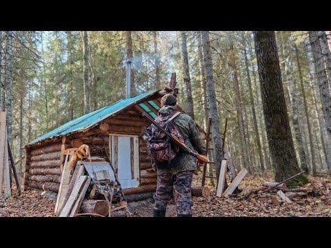 Видео: ОХОТА В ТАЙГЕ, ТАКОГО ЗВЕРЯ Я ЕЩЁ НЕ ДОБЫВАЛ! ПОХОД ДО ИЗБЫ, УТЕПЛИЛ ДВЕРЬ.