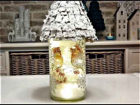 Видео: 🏠 DIY СВЕТИЛЬНИК - ДОМИК ИЗ СТЕКЛЯННОИ БАНКИ..🏠.DIY GLASS HOUSE