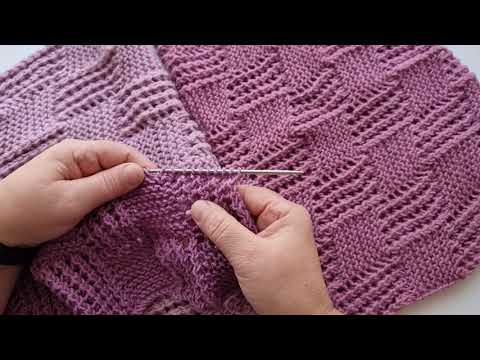 Видео: Простой узор для снуда