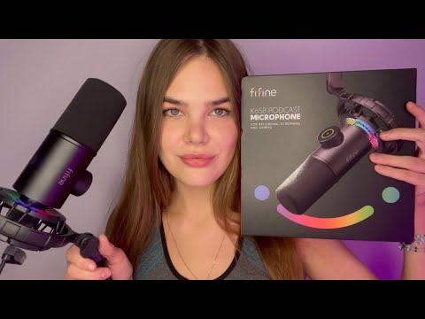 Видео: АСМР ТЕСТ НОВОГО МИКРОФОНА - FIFINE K658