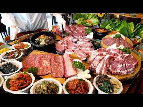 Видео: Лучшее корейское барбекю в Бангкоке! / Высокое качество говядины и свинины сухой выдержки | Таиланд