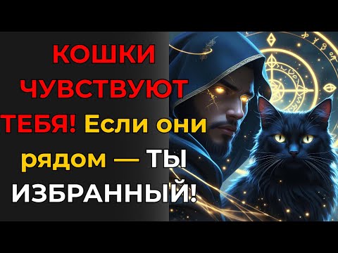 Видео: Кошки Чувствуют Избранных: Если Они Идут За Тобой — Ты Не Обычный Человек!