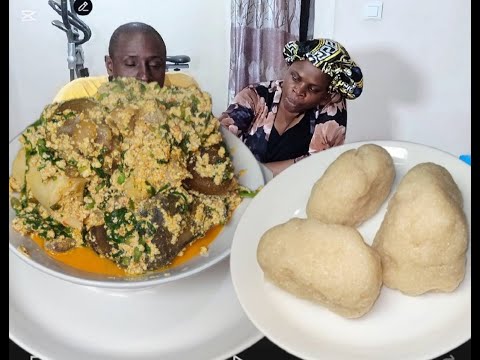 Видео: Асмр Мукбанг, готовим и едим дынный суп (суп Эгуси) и Фуфу с нами #еда