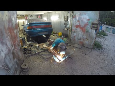 Видео: mazda 323 f🚙 обработка🗯️ сборка🔧 сварка выхлопа💨