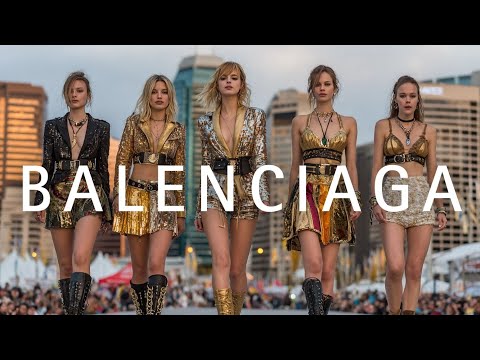 Видео: Модные Deep House Вайбы | Элегантность Стрит-стайл | Мелодии Городского Подиума от BALENCIAGA