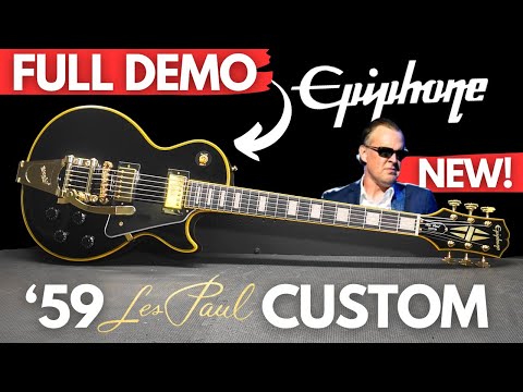 Видео: Epiphone Joe Bonamassa '59 Les Paul Custom ПОЛНАЯ ДЕМО-ВЕРСИЯ (Купить?)