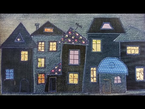 Видео: Легко и просто из джинсовых лоскутков. Оригинальные аппликации на швейной машинке. DIY