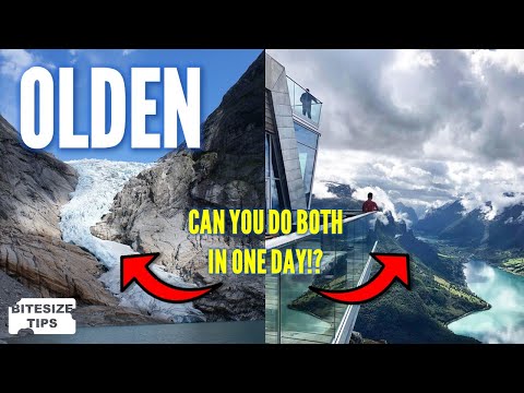 Видео: Советы Bitesize OLDEN: Можно ли посетить ледник Бриксдаль и подъемник Loen Skylift за 1 день?