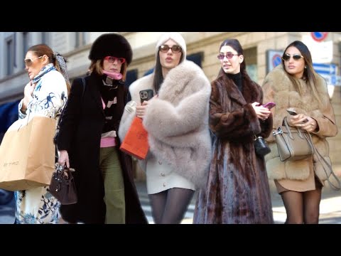 Видео: Зима 2025 Миланский уличный стиль🇮🇹Итальянская мода Элегантность Классика Роскошь Верхняя одежда