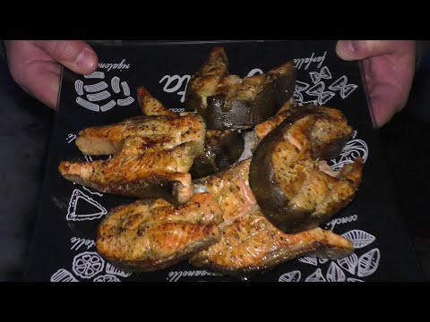 Видео: Ночная форелька на углях