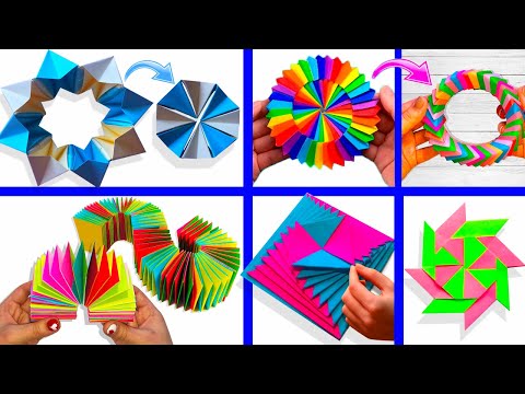 Видео: 6 крутых АНТИСТРЕСС ИГРУШЕК из бумаги /ОРИГАМИ / 6 DIY TOYS made of paper / Curlicue Kinetic Origami