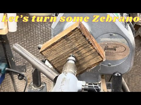 Видео: Точение по дереву. Давайте обточим зебрано только твёрдым сплавом.