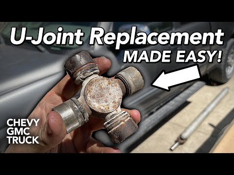Видео: Замена карданного шарнира — ЛЕГКО — 2002 GMC Sierra — Silverado — Tahoe — Yukon