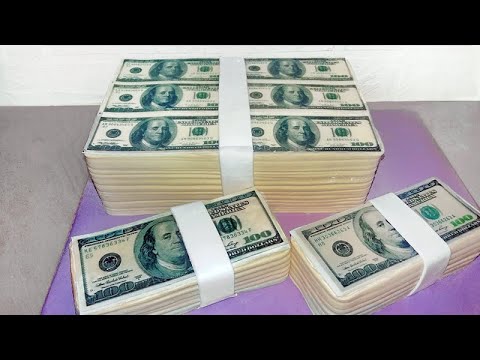 Видео: Торт Доллары с Вафельной Картинкой