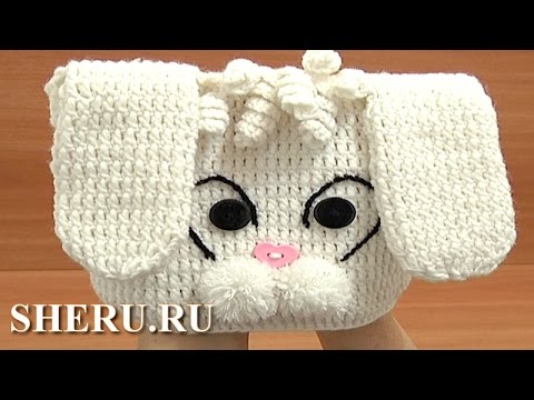 Видео: How to Crochet Bunny Hat Урок 1 часть 1 из 3 Шапочка детская вязаная
