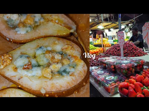 Видео: Рынок ШУК-ХА-КАРМЕЛЬ Тель-Авив Груша 🍐 запечённая с сыром Дор Блю мёдом 🍯 и орехами
