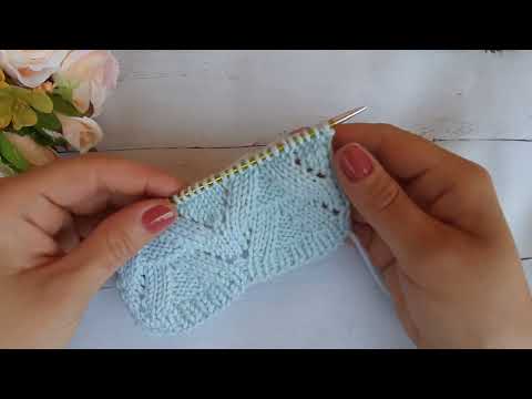 Видео: ПРОСТОЙ И КРАСИВЫЙ УЗОР СПИЦАМИ ЁЛОЧКА / Ажурный узор / Узор для летнего топа / Вязание