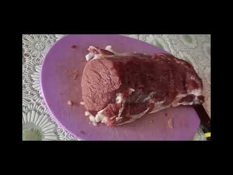 Видео: Жарим вырезку созревшего мяса хряка. Заболели всем семейством