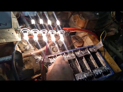 Видео: Самодельный свинцовый аккумулятор из отрицательных пластин БУ