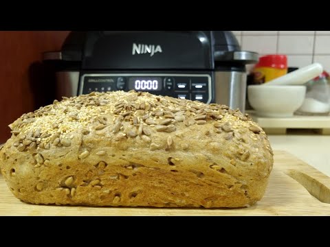 Видео: Grill Ninja!!!Хлеб из Полбяной ,цельнозерновой муки,в Гриле Нидзя!!!