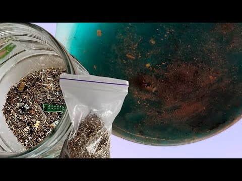 Видео: КУЧА ЗОЛОТА ОКАЗАЛАСЬ В ОГОРОДЕ. АФФИНАЖ ИМПОРТНЫХ РАЗЪЕМОВ