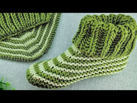 Видео: 👌 ШЕДЕВР!!!💥ШИКАРНЫЕ  НОСКИ СПИЦАМИ!!!  Подробный МК