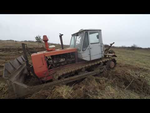 Видео: трактор т150  бульдозер калим