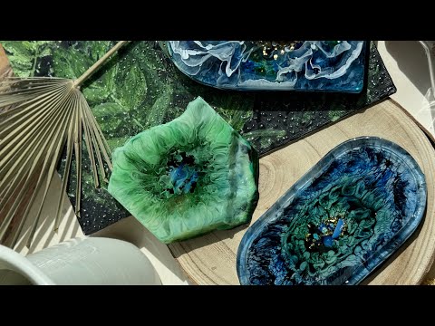 Видео: Эффект дыма эпоксидный смолой и чернилами
