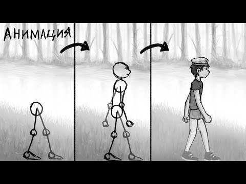 Видео: как сделать анимацию ходьбы (анимация ходьбы)
