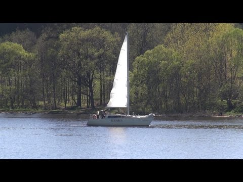 Видео: Конаково, Тверская область. Прогулка по берегу Волги. Май 2015. v2