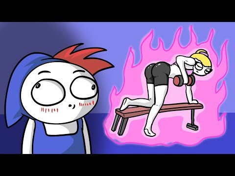 Видео: Первый раз, в качалке... (анимация)