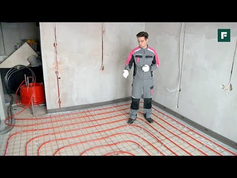 Видео: Укладка труб напольного отопления // FORUMHOUSE