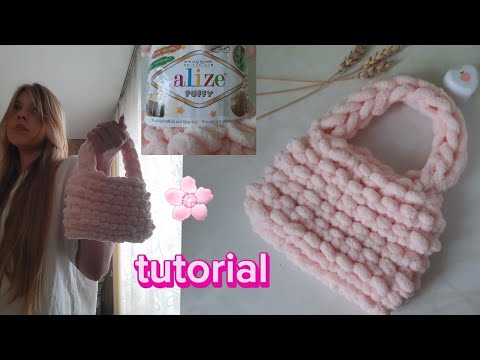 Видео: КАК СВЯЗАТЬ СУМКУ ЗА 15 МИНУТ//Alize Puffy